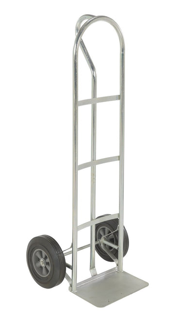 STEEL P-HANDLE TRUCK 500 LB HARD RUBBER